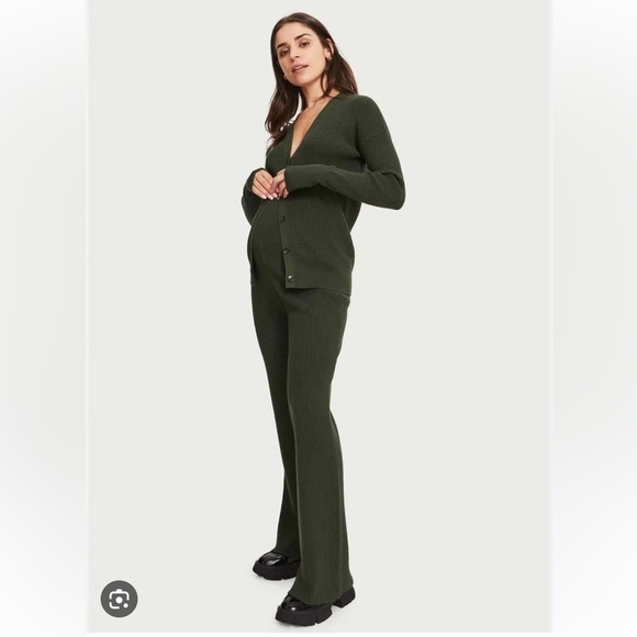 HATCH Ribbed Set (Cardigan, Bra Top & Pants) - Picture 4 of 14